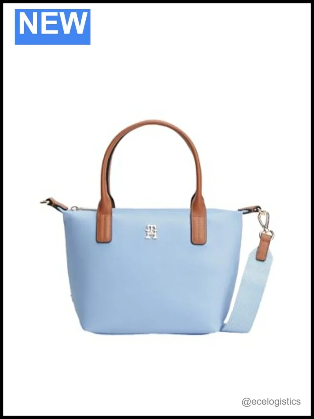 Small Tote Bag with Removable Crossbody Strap - 100% Recycled Nylon